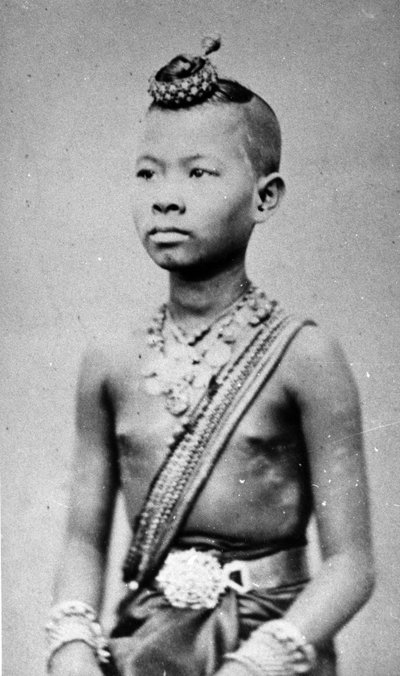 Vietnamese or Cambodian Boy by Emile Gsell